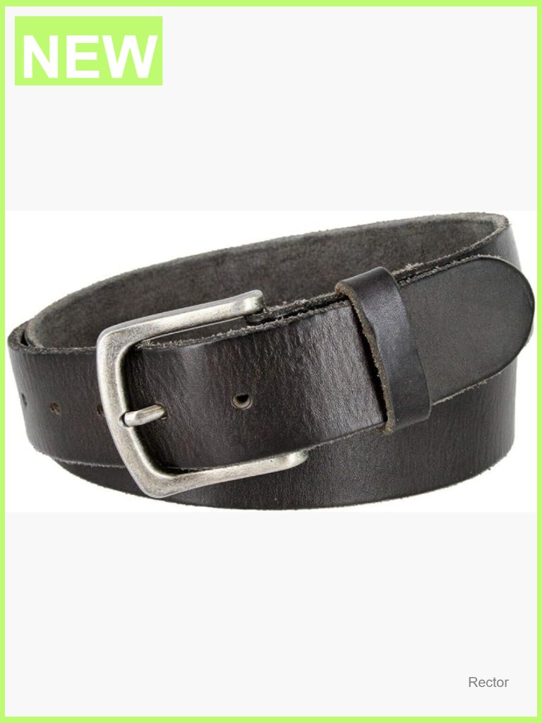 Genuine Full Grain Leather Casual Jean Belt 1.5" Wide Belt
